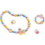 Jeu créatif - Création de bijoux en bois - Collier  bague et bracelet - Dès 4 ans - Janod