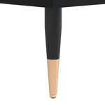 vidaXL Table de chevet noir 40x35x47 5 cm bois d’ingénierie