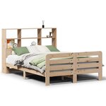 vidaXL Cadre de lit sans matelas 140x190 cm bois de pin massif