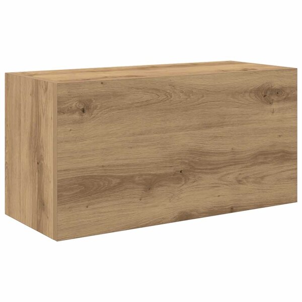 vidaXL Armoire murale de bain chêne artisanal bois d'ingénierie