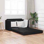 vidaXL Canapé-lit pliant Noir 124 x 71 x 78 cm PVC