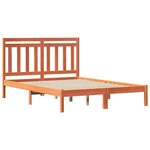 vidaXL Cadre de lit Cire marron 205 5 x 165 5 x 100 cm