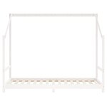 vidaXL Cadre de lit pour enfants blanc 90x190 cm bois de pin massif