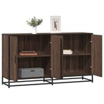 vidaXL Buffet chêne marron 134x35x76 cm bois d'ingénierie