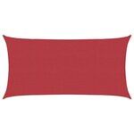 vidaXL Voile d'ombrage 160 g/m² Rouge 2x3 5 m PEHD