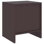 vidaXL Table de chevet Marron foncé 35x30x40 cm Bois de pin massif