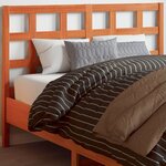 vidaXL Tête de lit cire marron 135 cm bois massif de pin