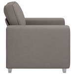 vidaXL Fauteuil Taupe - 59 cm Tissu