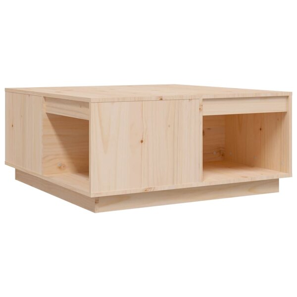 vidaXL Table basse 80x81x36 5 cm Bois massif de pin