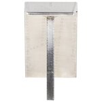 vidaXL Bureau style avion Argenté 112x50x76 cm Métal