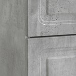 vidaXL Cabinet de chevet avec tiroir Gris béton 62 x 34 5 x 44 5 cm