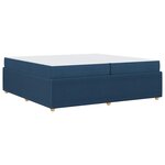 vidaXL Cadre de lit Autre Bleu 200 x 200 cm tissu