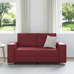 vidaXL Canapé Bordeaux 160 x 78 x 84 cm tissu