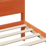 vidaXL Cadre de lit Marron cire 150 x 200 cm Bois massif en pin