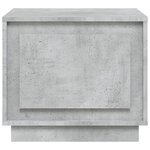 vidaXL Table basse gris béton 51x50x44 cm bois d'ingénierie