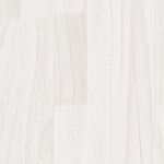 vidaXL Cadre de lit Blanc Bois massif 150x200 cm Très grand