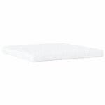 vidaXL Lit avec matelas Dover gris clair 200x200 cm velours