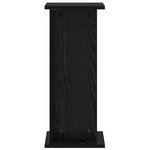 vidaXL Support de Plante 2 pièces Chêne noir 25 x 25 5 x 60 5 cm