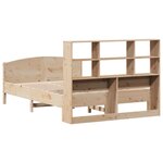 vidaXL Lit bibliothèque sans matelas 120x200 cm bois de pin massif
