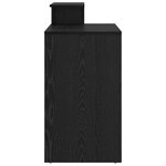 vidaXL Bureau avec Rangement Chêne noir 120.5 x 44 x 88.5 cm