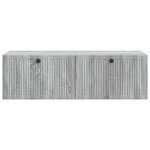 vidaXL Meuble TV mural Sonoma gris 98 x 41 x 30 cm Bois d'ingénierie