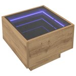 vidaXL Table d'appoint chêne artisanal 40 x 40 x 30 cm