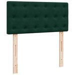 vidaXL Cadre de lit ottoman avec matelas vert foncé 80x200 cm velours