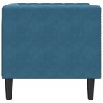 vidaXL Fauteuil Chesterfield bleu velours
