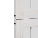 vidaXL Cloison de séparation 6 panneaux blanc bois de paulownia massif