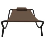 vidaXL Lit de jardin Marron 200x90 cm Acier