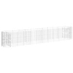 vidaXL Lit surélevé à gabion Fer galvanisé 600x100x100 cm