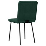 vidaXL Chaises à manger lot de 2 Vert foncé Velours