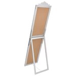 vidaXL Miroir sur pied Argenté 45x180 cm