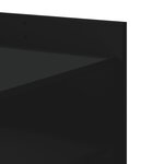 vidaXL Table basse noir 80x50x50 cm bois d'ingénierie