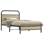 vidaXL Cadre de lit sans matelas 90x200cm chêne sonoma bois ingénierie