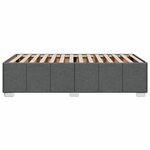 vidaXL Cadre de lit sans matelas gris foncé 80x200 cm tissu