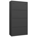 vidaXL Armoire à casiers Anthracite 90x40x180 cm Acier