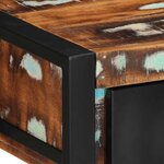 vidaXL Table console multicolore 100x35x75 cm bois massif récupération