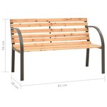 vidaXL Banc de jardin pour enfants 81 cm bois de pin chinois