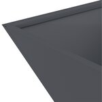 vidaXL Vase en Plastique Anthracite Plastique 35 x 35 x 15 cm Durable