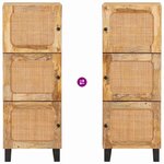 vidaXL Haut Armoire Marron 40 x 33 x 110 cm Bois de mangue massif