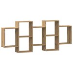 vidaXL Étagère murale chêne artisanal 159x18x65 cm bois d'ingénierie