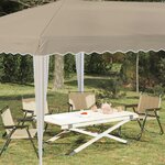vidaXL Tente de fête pop-up 575 x 290 x 245 cm Crème