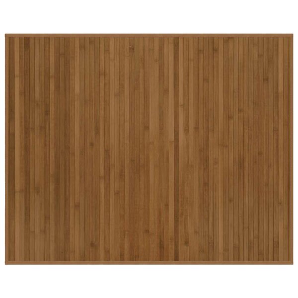 vidaXL Tapis rectangulaire marron 80x100 cm bambou