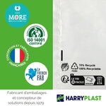 1000 Pochettes plastique transparentes suremballage - 200x380 mm