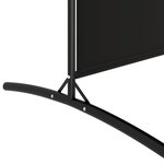 vidaXL Cloison de séparation 4 panneaux Noir 346x180 cm Tissu