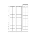 Feuilles numismatiques Multi-Collect pour 54 monnaies jusqu'à 20 mm. Intercalaires - Rouge