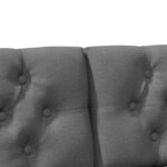 vidaXL Tête de lit capitonnée Gris foncé 160 cm Pin massif