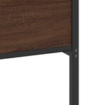 vidaXL Cadre de lit sans matelas chêne marron 140x190 cm