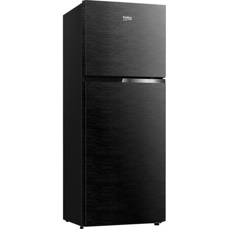 Beko rdnt401i30wbn - réfrigérateur double porte pose libre 375l (277+98l) - froid ventilé - l66x h172cm - noir ébene